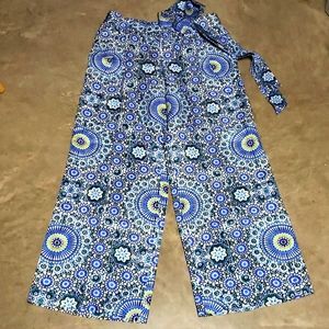 BANANA REPUBLIC WIDE LEG CROPPED PANTS